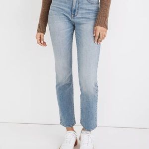 Madewell Slim Demi Boot Jean in Denis Wash, P32, NWT!